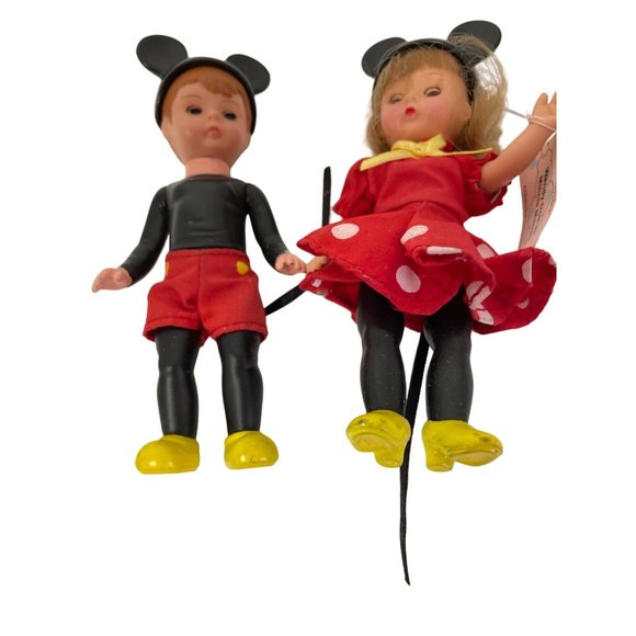 McDonalds Madame Alexander Doll Boy as Mickey Mouse and Girl as Minnie Mouse 5 1 - Picture 1 of 6